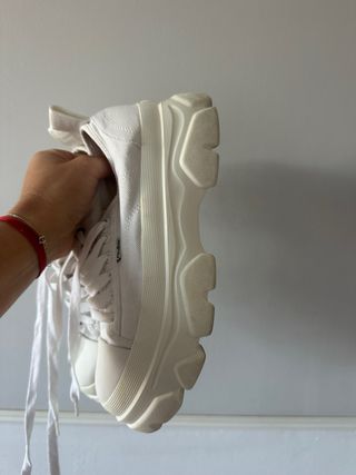 Buffalo Zapatillas Blancas Plataforma