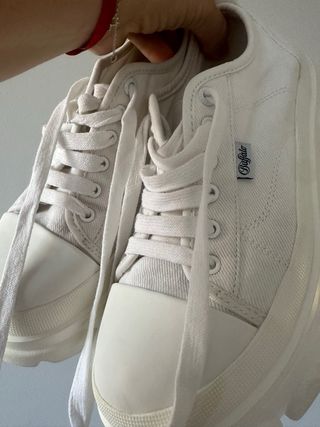 Buffalo Zapatillas Blancas Plataforma