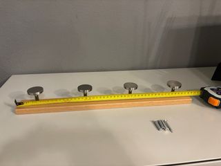 Colgador de pared madera y metal