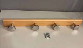 Colgador de pared madera y metal
