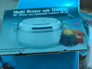 Olla Asadora Ovalada Acero Inoxidable