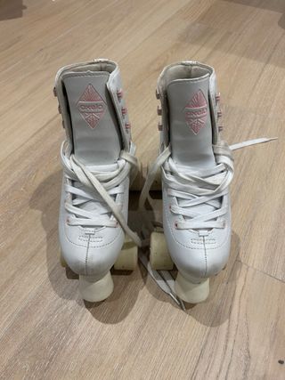 Patines 4 ruedas niña blancos talla 36