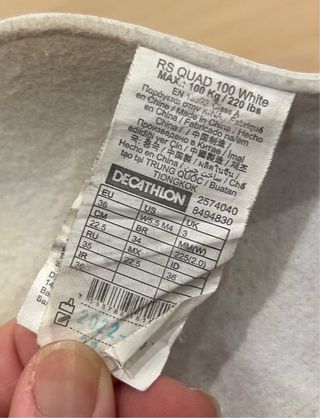 Patines 4 ruedas niña blancos talla 36