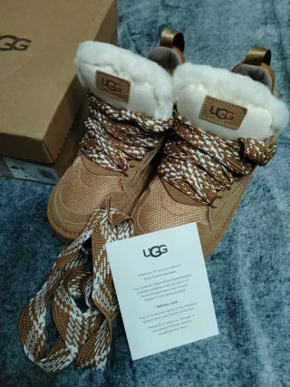 Botas UGG Lowmel Mujer Marrón/Dorado