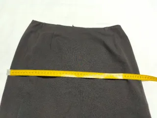 Falda Punto Roma Marrón Chocolate