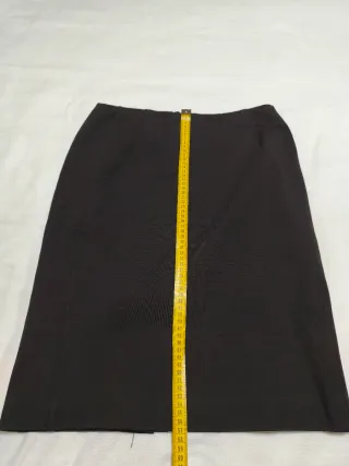 Falda Punto Roma Marrón Chocolate