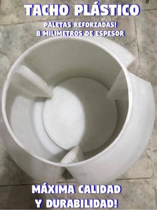 Tacho plástico reforzado 110 L – 8 mm – Muy resist