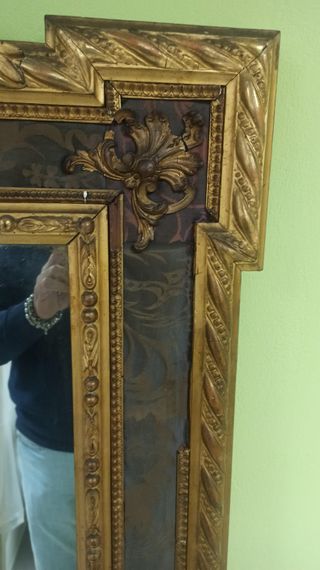 Espejo decorativo madera y dorado