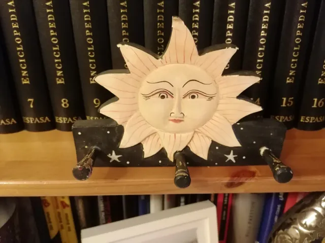 Perchero Madera Sol y Estrellas