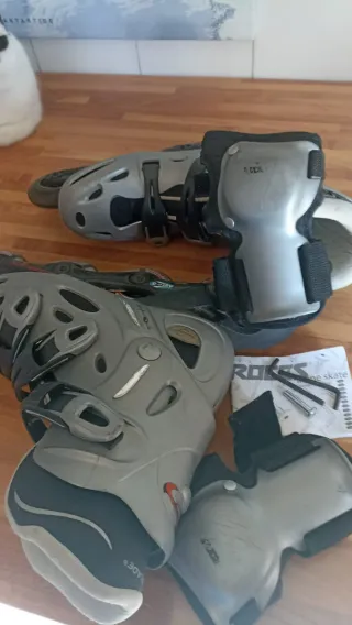 Pattini in linea Roces 42 con protezioni