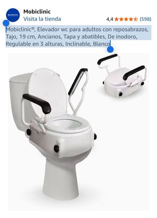 Mobiclinic Elevador WC Adultos Reposabrazos