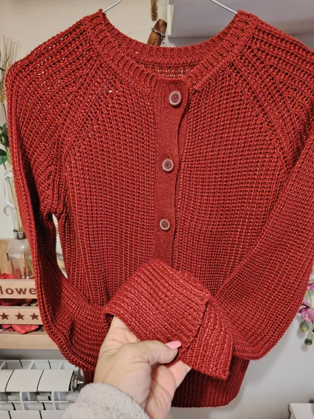 Chaqueta tejida con botones