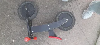 Bicicleta equilibrio infantil madera negra