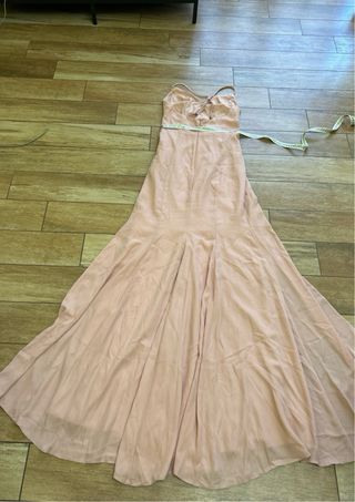 ASOS Vestito Cerimonia Rosa Antico Tg S