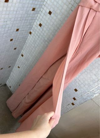 ASOS Vestito Cerimonia Rosa Antico Tg S