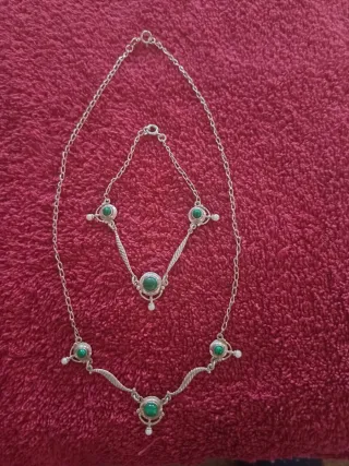 Juego Gargantilla y Pulsera Plata