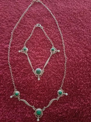 Juego Gargantilla y Pulsera Plata