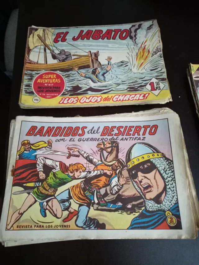 Lote 150 Cómics El Jabato, Capitán Trueno etc