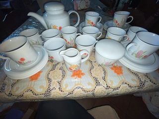 Servizio da tè in porcellana vintage