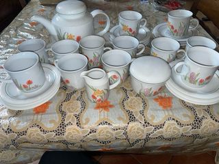 Servizio da tè in porcellana vintage