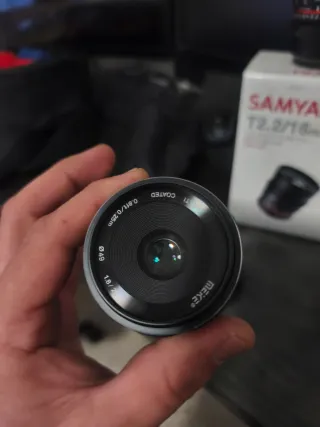 Samyang 16mm T2.2 Cine y Meike 25mm F1.8 MFT