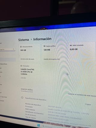 Torre PC HP Pavilion i5 6ª Gen 8GB RAM