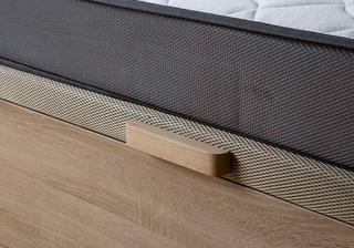Canape Abatible Madera y Tela