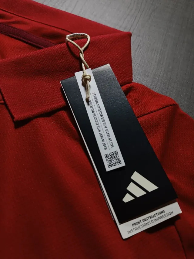 Polo Adidas AS Roma Rojo Talla S