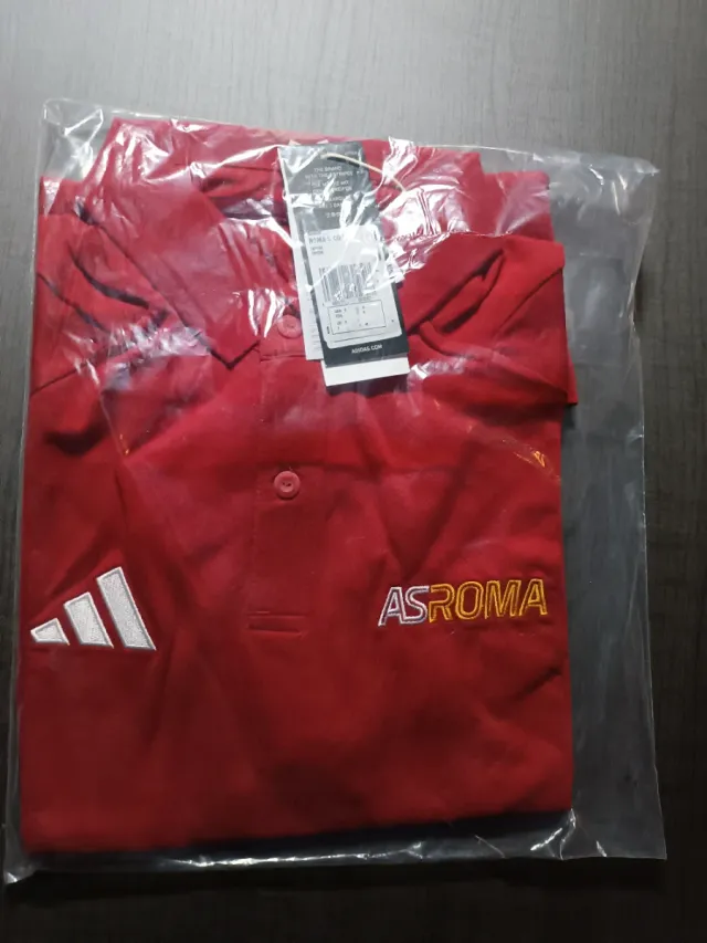 Polo Adidas AS Roma Rojo Talla S
