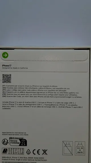 iPhone 17 256GB Azul Nuevo