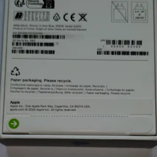 iPhone 17 256GB Azul Nuevo