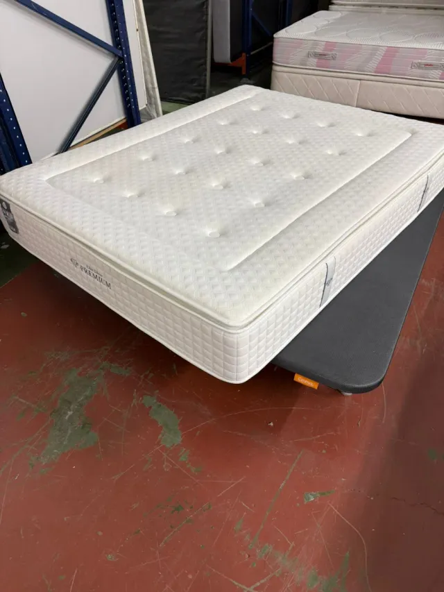 Cama 150x190, BASE Y COLCHÓN SILVER TOPPER