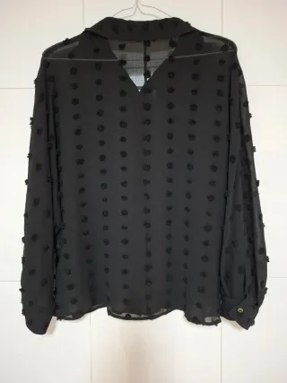 Blusa semitransparente de Zara