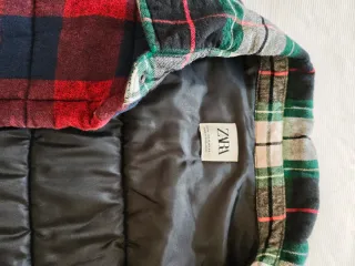 Sobrecamisa acolchada ZARA Patchwork Talla M