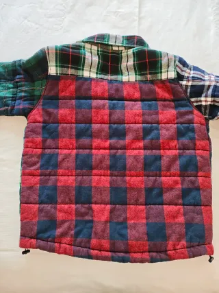 Sobrecamisa acolchada ZARA Patchwork Talla M