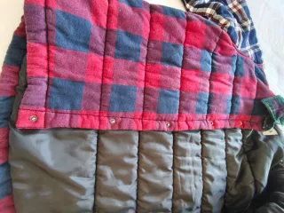 Sobrecamisa acolchada ZARA Patchwork Talla M