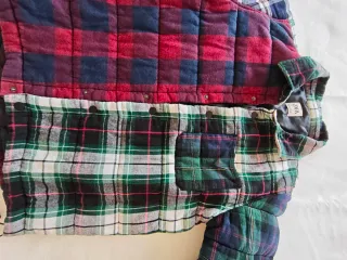 Sobrecamisa acolchada ZARA Patchwork Talla M