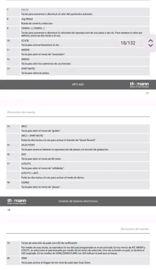 Batería Electrónica Millenium MPS600