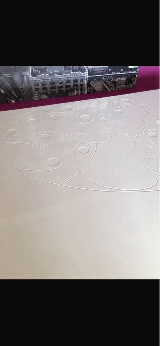 Mesa de comedor extensible blanca