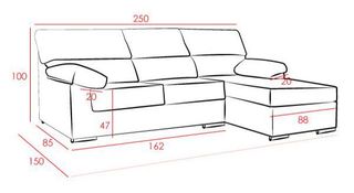 Chaiselongue Rubén Beige Oscuro