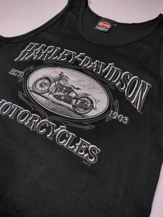 Harley Davidson Camiseta Sin Mangas 05' Vintage S