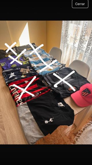 Camisetas de fútbol varias