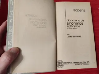 Sopena Diccionario de sinónimos, antónimos e id...