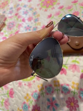 Gafas Ray-Ban Aviator Auténticas Plata