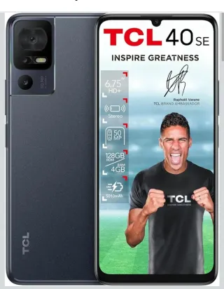 Móvil TCL 40 SE 128GB Negro