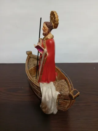 Figura San Andrés de Teixido en barca