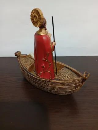 Figura San Andrés de Teixido en barca