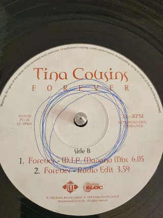 Vinilo Tina Cousins - Forever 12