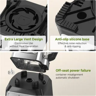 Batidora AMZCHEF Profesional 2000W