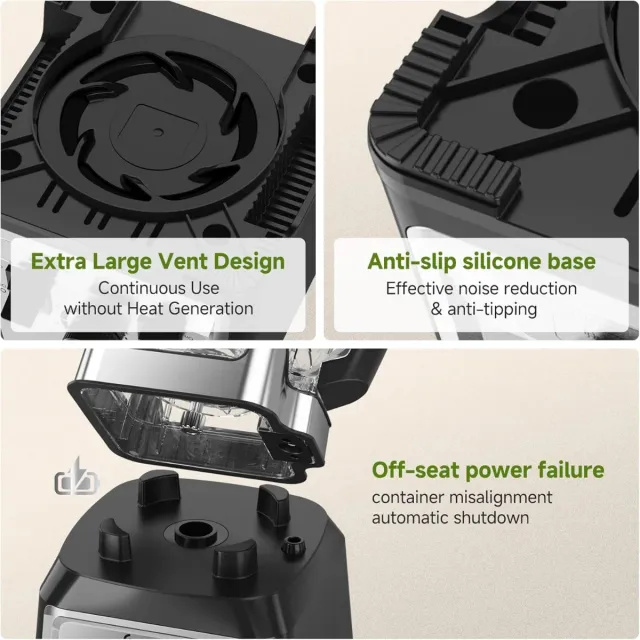 Batidora AMZCHEF Profesional 2000W